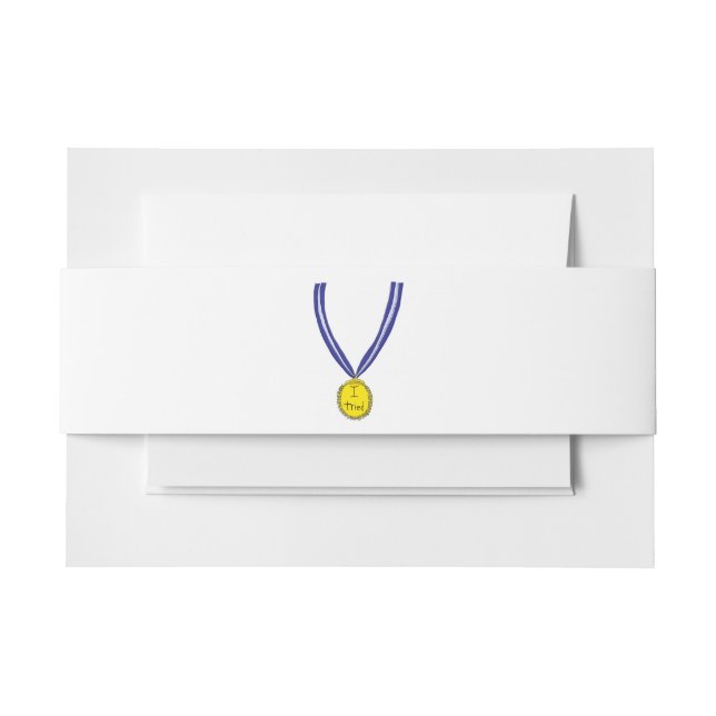 Cintas Para Invitaciones Intenté la medalla (Anverso Ejemplo)