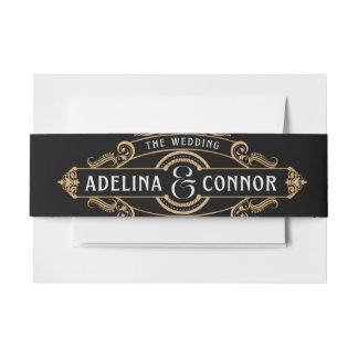 Cintas Para Invitaciones Invitación a la banda Bell boda - Celebración eleg