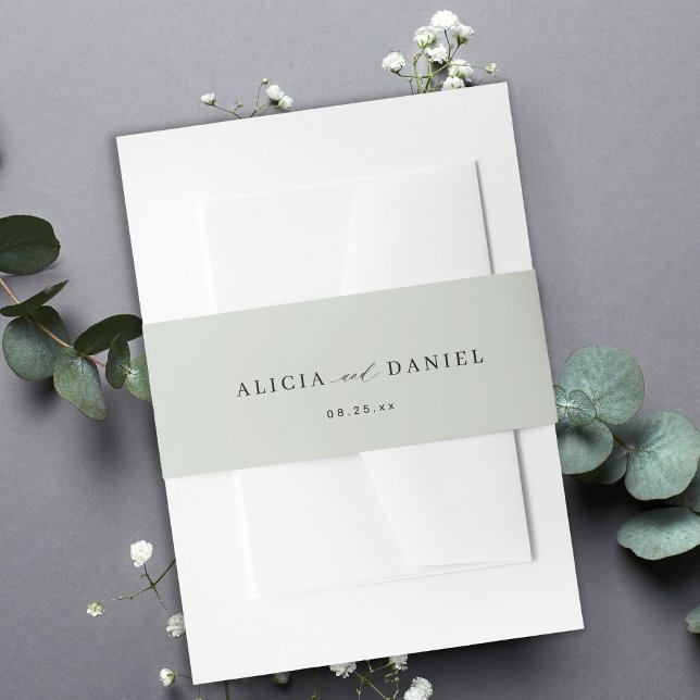 Cintas Para Invitaciones Invitación a la boda de escritura mínima de color  (Subido por el creador)