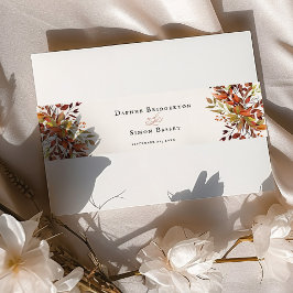 Cintas Para Invitaciones Invitación a la boda de guiones de FALL