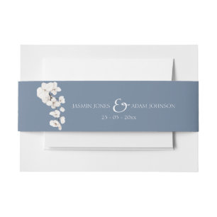 Cintas Para Invitaciones Invitación a la boda de la orquídea azul turquesa