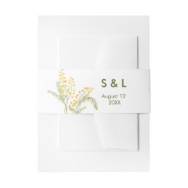 Cintas Para Invitaciones Invitación a la boda de las flores de color de agu