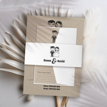 Invitación a la boda de novias y novias