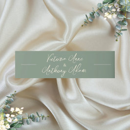 Cintas Para Invitaciones Invitación a la boda floral verde personalizada