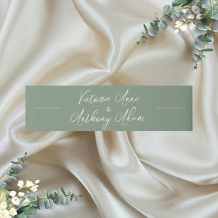 Cintas Para Invitaciones Invitación a la boda floral verde personalizada