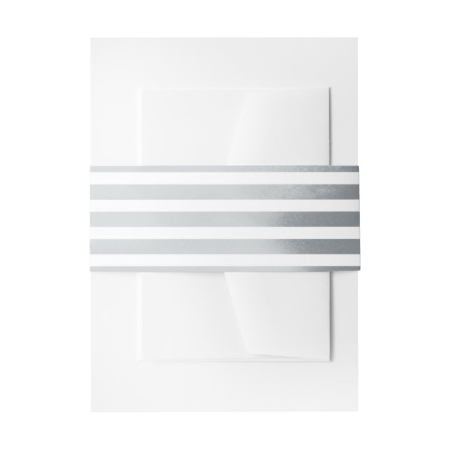 Cintas Para Invitaciones Invitación a la boda náutica de Stripes (Anverso Ejemplo)