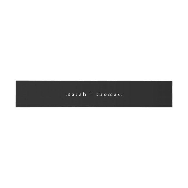 Cintas Para Invitaciones Invitación a la boda personalizada clásica moderna (Superficie plana)