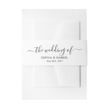 Invitación a la boda por caligrafía de moda