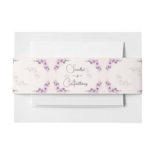 Cintas Para Invitaciones Invitación a la boda Rosa de Lavender y Rubor