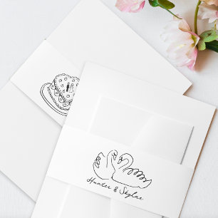 Cintas Para Invitaciones Invitación a la suite Boda Doodle La Dolce Vita