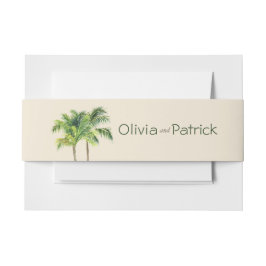 Cintas Para Invitaciones Invitación Belly Band selva palma 