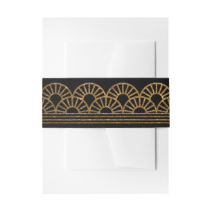 Cintas Para Invitaciones Invitación de aficionado al estilo Art Deco del or
