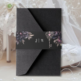 Cintas Para Invitaciones Invitación de banda Belly Boda gótico