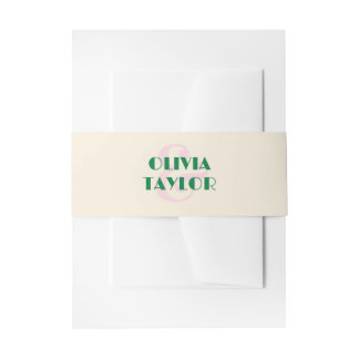 Cintas Para Invitaciones Invitación de boda a rayas retro moderna