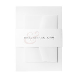 Cintas Para Invitaciones Invitación de boda Blush Ampersand | 