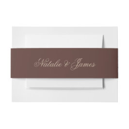 Cintas Para Invitaciones Invitación de boda boho marrón chocolate dinero an