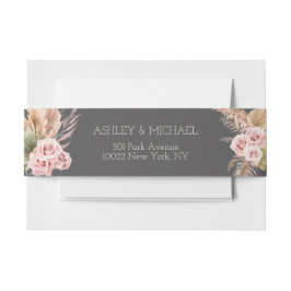 Cintas Para Invitaciones Invitación de boda botánica floral boho rústica el