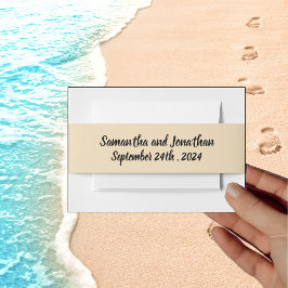 Cintas Para Invitaciones Invitación de boda con banda abdominal temática de