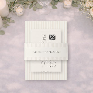 Cintas Para Invitaciones Invitación de Boda con Estampado Floral Vintage