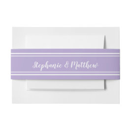 Cintas Para Invitaciones Invitación de boda elegante moderna lavanda