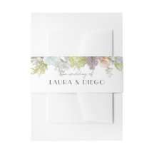 Invitación de boda floral