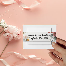 Cintas Para Invitaciones Invitación de Boda Floral Bohemio Colorida