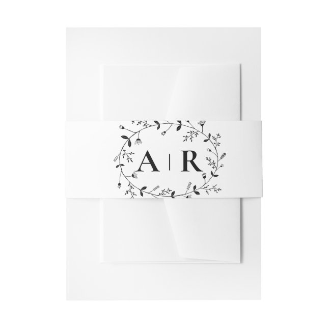 Cintas Para Invitaciones Invitación de Boda Viña Sinuosa  (Anverso Ejemplo)