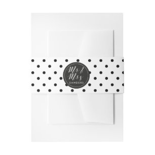 Cintas Para Invitaciones Invitación de encargo blanco y negro de la curva