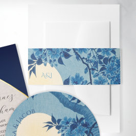 Cintas Para Invitaciones . Invitación de Flores de Cerezo a la Luz de la Lu
