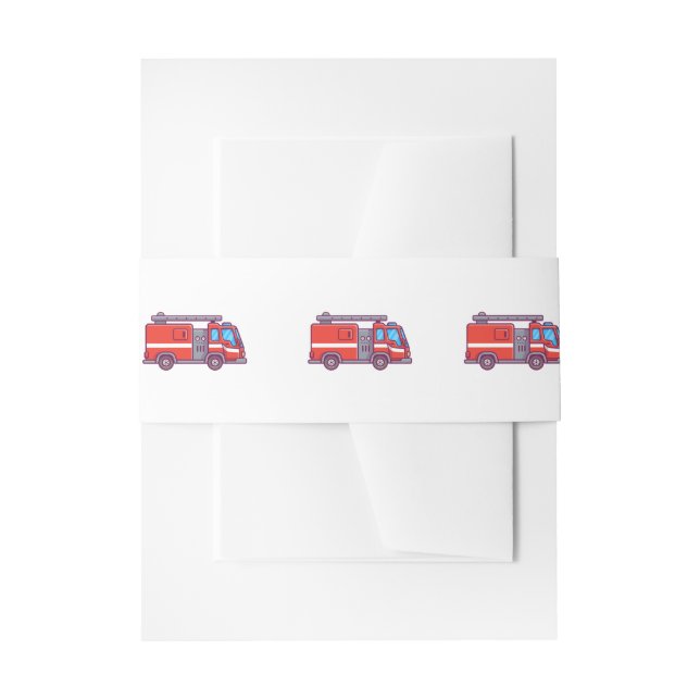 Cintas Para Invitaciones Invitación de las bandas de bomberos (Anverso Ejemplo)