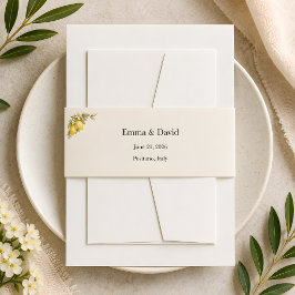 Cintas Para Invitaciones Invitación de Limón Amalfi de Lujo