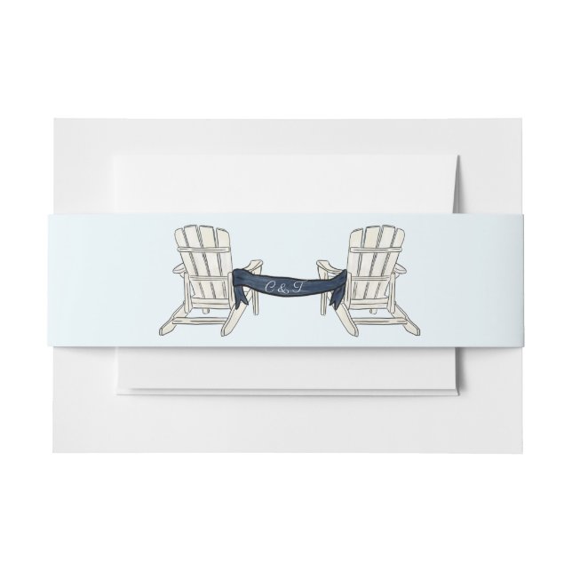 Cintas Para Invitaciones Invitación Faja Abdominal Adirondack (Anverso Ejemplo)