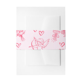 Cintas Para Invitaciones Invitación femenina del Día de Galentines