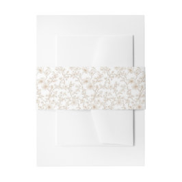 Cintas Para Invitaciones Invitación Floral Toile Marrón Clásica
