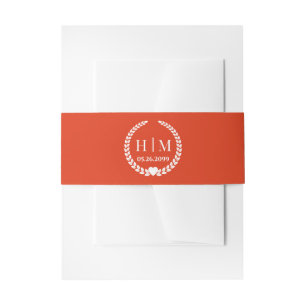 Cintas Para Invitaciones Invitación Naranja Spicy Moderno Spicy Burnt