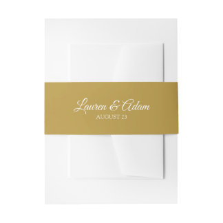 Cintas Para Invitaciones Invitaciones de boda con bandas / envolturas para