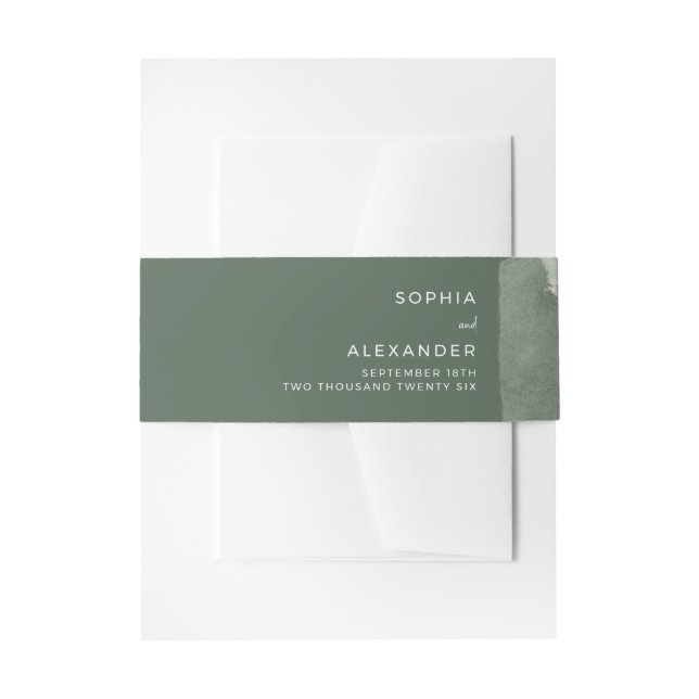 Cintas Para Invitaciones Invitation Belly Band (Anverso Ejemplo)