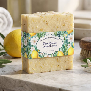 Cintas Para Invitaciones Jabón de limones frescos banda para el vientre