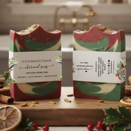 Cintas Para Invitaciones Jabón de Navidad Banda de Barriga Envoltura de Jab