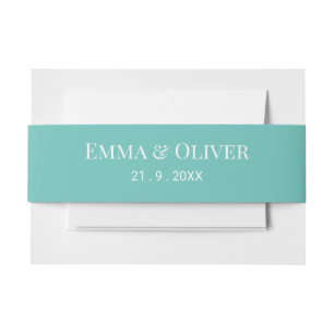 Cintas Para Invitaciones Jade green