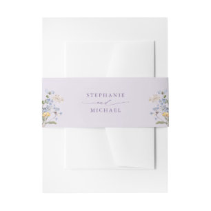 Cintas Para Invitaciones Jardín de Bodas de Pradera de Flores Silvestres de