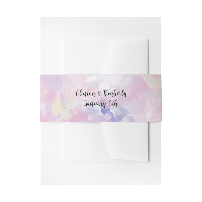 Cintas Para Invitaciones Joan Elegant Invitation Belly Band (Anverso Ejemplo)