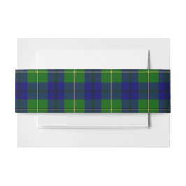 Cintas Para Invitaciones Johnston Scottish Tartan Belly Band
