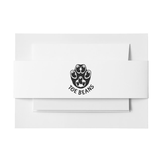 Cintas Para Invitaciones Judías - Judías negras (Anverso Ejemplo)