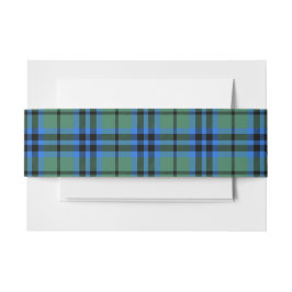 Cintas Para Invitaciones Keith Scottish Tartan Belly Band
