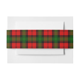 Cintas Para Invitaciones Kerr Scottish Tartan Belly Band