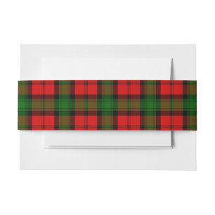 Cintas Para Invitaciones Kerr Scottish Tartan Belly Band