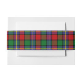 Cintas Para Invitaciones Kilgore Scottish Tartan Belly Band