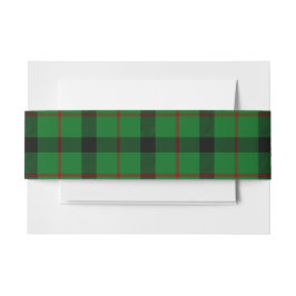 Cintas Para Invitaciones Kincaide Scottish Tartan Belly Band