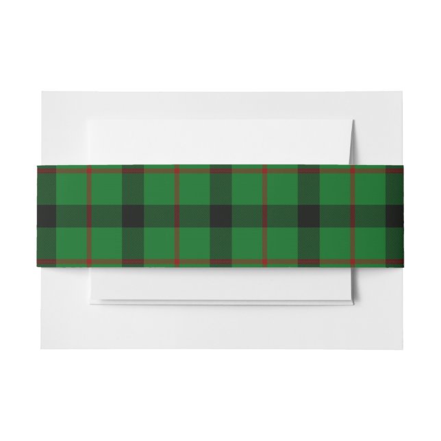 Cintas Para Invitaciones Kincaide Scottish Tartan Belly Band (Anverso Ejemplo)